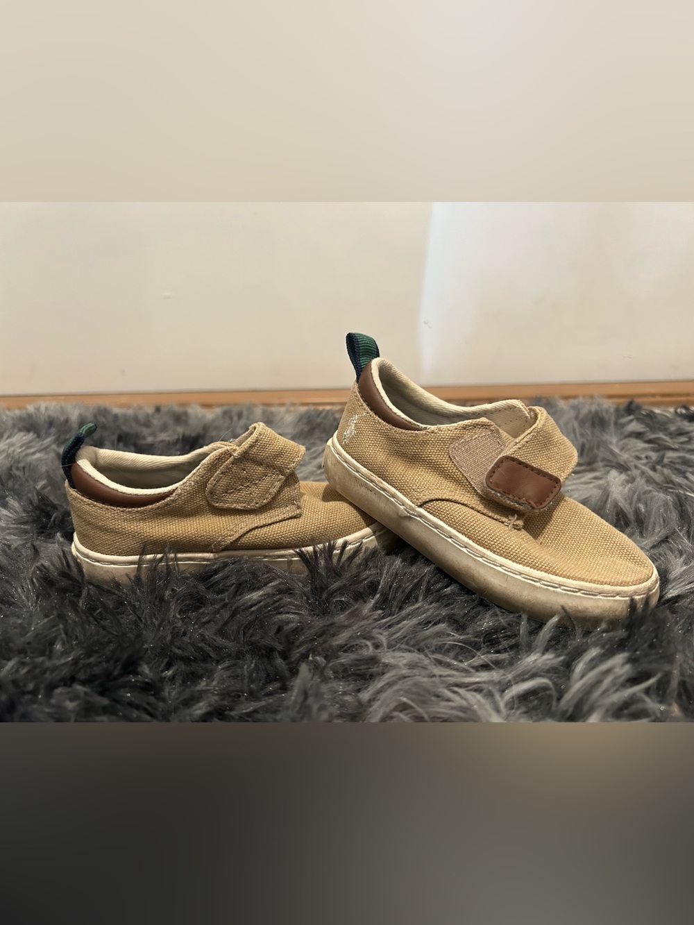 Polo Toddler Canvas Sneakers Size 5